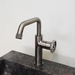 Essebagno Mitigeur lavabo bas façon inox Indus