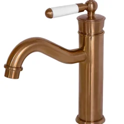 Essebagno Mitigeur lavabo bas rétro cuivre brossé Leeds