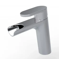 Planète Bain Mitigeur lavabo chromé avec bonde H 18.7 cm Cascade - Jungle* Robinet Lavabo Et Vasque