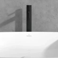 Villeroy & Boch Mitigeur lavabo droit surélevé VILLEROY ET BOCH Dawn sans tirette Noir mat* Accessoire De Robinet
