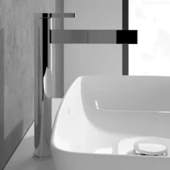 Villeroy & Boch Mitigeur lavabo droit surélevé VILLEROY ET BOCH Dawn sans tirette Chrome