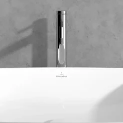 Villeroy & Boch Mitigeur lavabo droit surélevé VILLEROY ET BOCH Dawn sans tirette Chrome