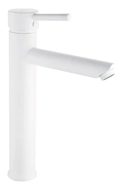 Essebagno Mitigeur lavabo Deco avec vidage en laiton coloris blanc modèle haut* Robinet Lavabo Et Vasque