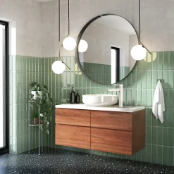 Essebagno Mitigeur lavabo Deco avec vidage en laiton coloris blanc modèle haut* Robinet Lavabo Et Vasque