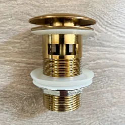 Essebagno Mitigeur lavabo rétro bas or brossé Leeds* Robinet Lavabo Et Vasque