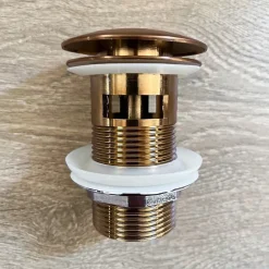 Essebagno Mitigeur lavabo rétro haut cuivre brossé Leeds
