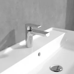 Villeroy & Boch Mitigeur lavabo VILLEROY ET BOCH Liberty S avec tirette Chrome* Robinet Lavabo Et Vasque