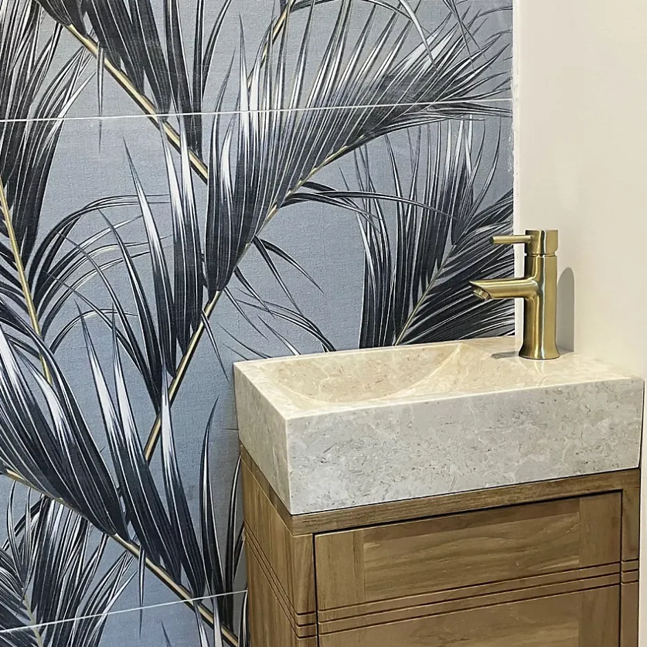 Essebagno Mitigeur lave mains or brossé Luisa* Robinet Lave-Mains