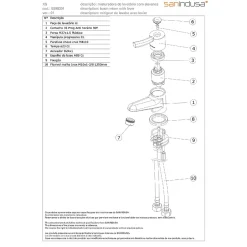 Sanindusa Mitigeur petite taille idéal pour lave-mains petit lavabo petite vasque XS chromé livré avec 2 flexibles 3/8