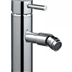 Sanindusa Mitigeur pour bidet bec contemporain mousseur Éco Tube chromé livré avec 2 flexibles* Robinet De Bidet