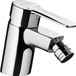 Sanindusa Mitigeur pour bidet mousseur orientable Alfa Start chromé livré avec 2 flexibles