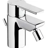 Sanindusa Mitigeur pour bidet Master 40 chromé mode éco par limiteur de débit livré avec vidage