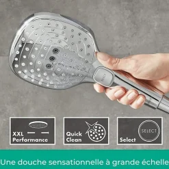 Hansgrohe Mitigeur thermostatique avec ensemble douche Croma Select E* Colonne De Douche Thermostatique