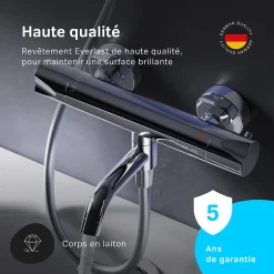 Am.Pm Europe Mitigeur thermostatique bain/douche Robinet salle de bain, Chromé FTA50000 Hit AM.PM* Robinet De Baignoire
