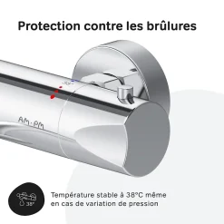 Am.Pm Europe Mitigeur thermostatique bain/douche Robinet salle de bain, Chromé FTA50000 Hit AM.PM* Robinet De Baignoire