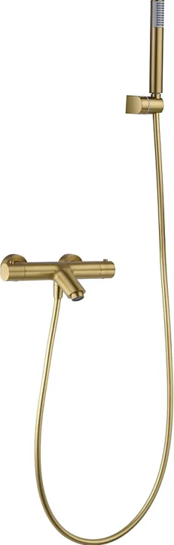 Imex Mitigeur thermostatique de bain et douche MONZA - Or rose brossé* Robinet De Baignoire
