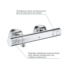 Grohe Mitigeur thermostatique Douche Precision Get* Robinet De Douche