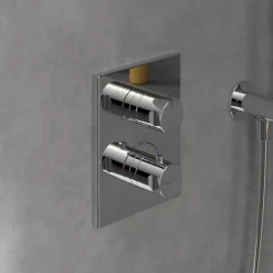 Villeroy & Boch Mitigeur thermostatique encastré 2 voies VILLEROY ET BOCH Universal rectangle Chrome