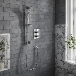 Villeroy & Boch Mitigeur thermostatique encastré 2 voies VILLEROY ET BOCH Universal rectangle Chrome