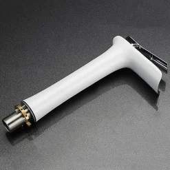 Kroos Mitigeur vasque, cascade Blanc et Chromé* Robinet Lave-Mains