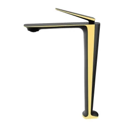 Kroos Mitigeur vasque Noir & doré - Tureis* Robinet Lave-Mains