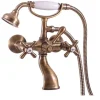 Rav Mélangeur baignoire MOA RETRO en laiton bronze avec pommeau* Robinet De Baignoire