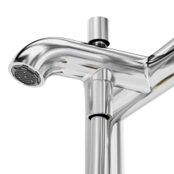 GoodHome Mélangeur bain douche + douchette et flexible, chrome, Owens