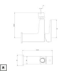 Otitec Mélangeur de bidet - Chrome - PARMA* Robinet De Bidet