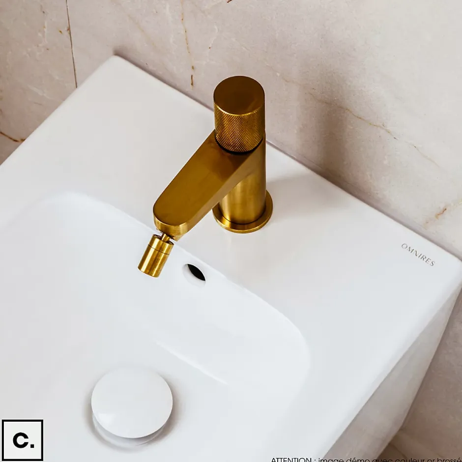 Otitec Mélangeur de bidet - CONTOUR - Or Brossé* Robinet De Bidet