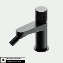Otitec Mélangeur de bidet - CONTOUR - Anthracite* Robinet De Bidet