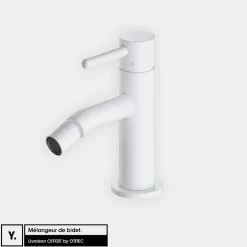 Otitec Mélangeur de bidet - Y - Blanc Mat
