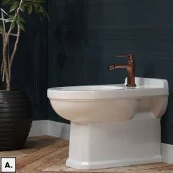 Otitec Mélangeur de bidet avec Bonde OFFERT - ARMANCE - Cuivre Antique* Robinet De Bidet