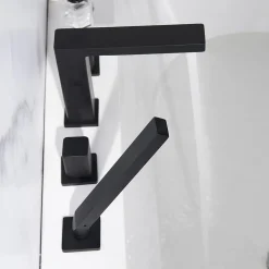 Bernstein Mélangeur design en noir pour montage sur bord de baignoire 4 trous 6081B* Robinet De Baignoire