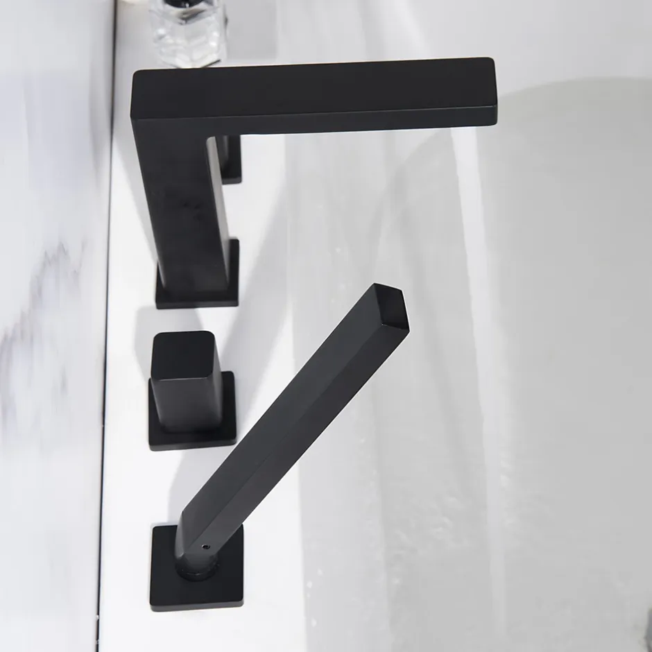 Bernstein Mélangeur design en noir pour montage sur bord de baignoire 4 trous 6081B* Robinet De Baignoire