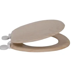 MSV Abattant Wc MDF en décor Pin Beige Charnières PS