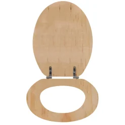MSV Abattant Wc MDF en décor Pin Beige Charnières PS