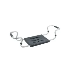 MSV Grand siège de baignoire extensible 5070cm Gris Max 120kg