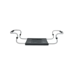 MSV Grand siège de baignoire extensible 5070cm Gris Max 120kg