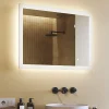 Artforma Mural Miroir LED 80x60 Miroir Salle de Bain avec tactile et 3 temperatures de Couleur