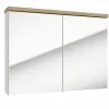 Naturel Armoire à miroir Stilla 80x60 cm blanc (STILLAE08001)