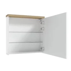 Naturel Armoire à miroir Stilla 60x60 cm blanc (STILLAE06016)