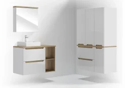 Naturel Armoire à miroir Stilla 60x60 cm blanc (STILLAE06016)
