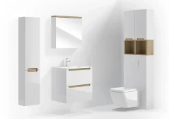 Naturel Armoire à miroir Stilla 60x60 cm blanc (STILLAE06016)