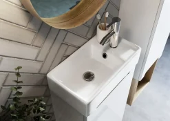 Naturel Lavabo Stilla 40x22 cm blanc brillant (STILLA401406)* Vasque À Poser