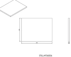 Naturel Plan Stilla 60x2,5x46 cm marron (STILLAF06006)