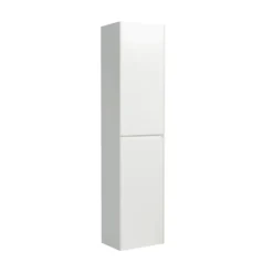 Naturel Verona Armoire haute blanche avec deux portes, 40x30x170cm (VERONAV40BM)* Armoire De Salle De Bains