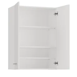 Autres NELLIO - Armoire de toilette murale - Meuble Salle de bain à suspendre - 64x30x90 cm - Rangement* Armoire De Salle De Bains