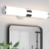 Nettlife Applique miroir LED 8W chrome étanche IP44 40CM blanc neutre 4000K* Miroir Grossissant Lumineux