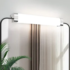 Nettlife applique miroir LED avec prise 10W blanc neutre 4000K chrome