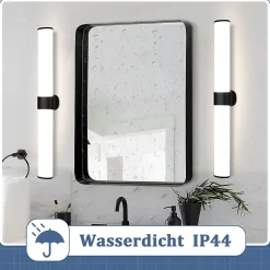 Nettlife applique miroir LED 15W 60cm blanc neutre 4000K noir